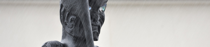 New Zealand Maori wood carving